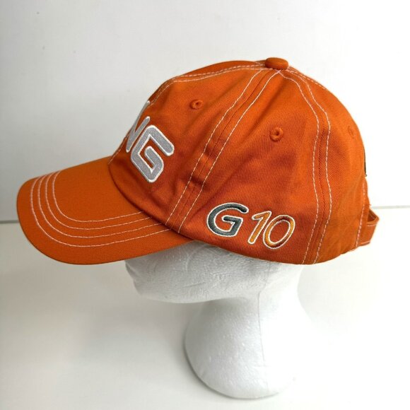 Ping G10 Strapback Hat Cap Adjustable Orange Lightweight Golf - Picture 2 of 6